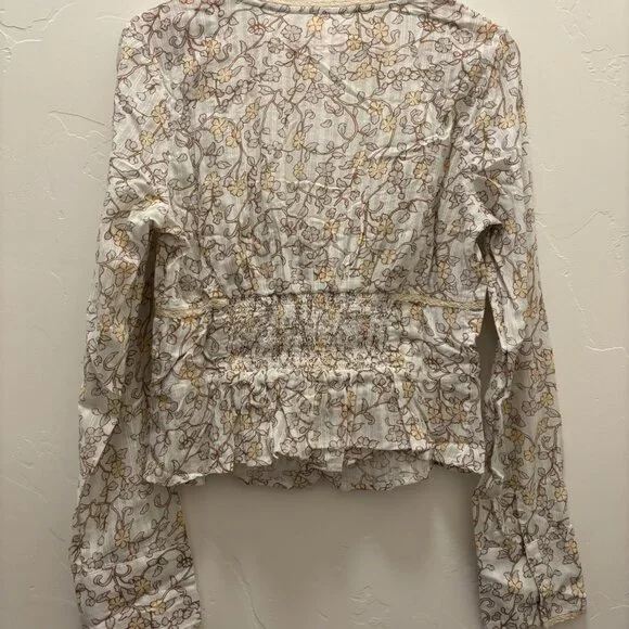 Free People Call Me Baby Long-Sleeve Blouse NWT * - Picture 6 of 6
